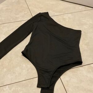 Black and White Body Suit Tops